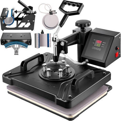 Vevor 6 in 1 Multifunctional Heat Press for Printing T-shirts, Mugs, Hats, Plates Fm1161dgnthj00001v2