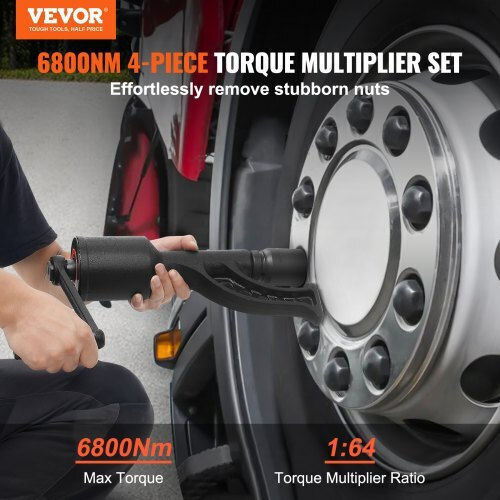 Vevor Torque Multiplier Wrench Set 1" 4 Sockets Storage Case Trucks RVs