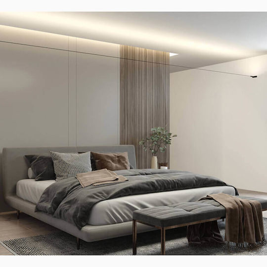 LED Γραμμικό Φωτιστικό Τοίχου Ρυθμιζόμενο Λευκό 500εκ.