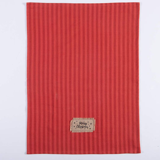 Nef-Nef Homeware Set Christmas Towels Fabric Red L50xW70cm. 2pcs