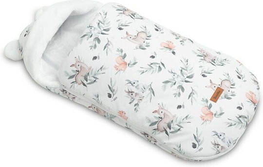 Sensillo Husă Pentru Cărucior Impermeabilă Albă Cu Căptușeală Din Catifea 80x43cm