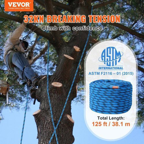 Статично катерачно въже Vevor 12.7mm 38m синьо Dsjlslsxws12kkx58v0