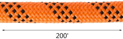 Vevor 9/16" Double Braid Polyester Rope 200ft 1100lbs Dlsbz16mmx61m0001v0