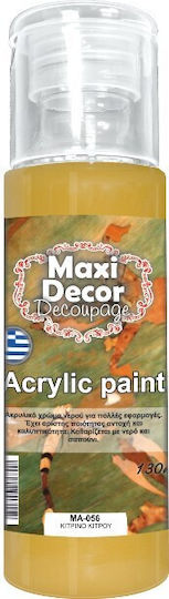 Maxi Set Culori Acrilice Pictură Κίτρινο Κίτρου Ma 056 130ml 1buc