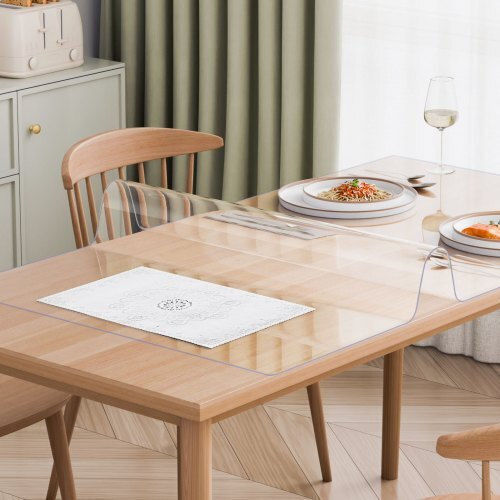 Transparent Table Protector Vevor 40x60 cm 1.5mm Zfxpvczb40x630ch4v0 Transparent Table Protector Vevor 40x60 cm 1.5mm Zfxpvczb40x630ch4v0