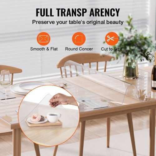 Transparent Table Protector Vevor 40x60 cm 1.5mm Zfxpvczb40x630ch4v0