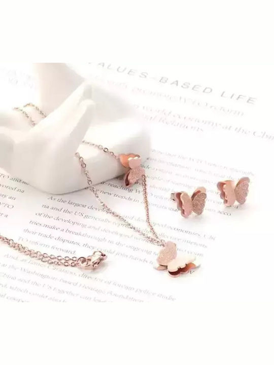 Bode Steel Chain Kids Necklaces Butterfly 03921