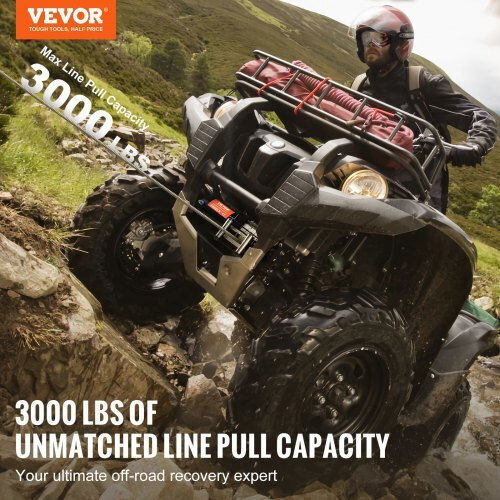 Vevor Electric 4x4 Car Winch 12V with Towing Capacity 1361kg