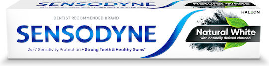 Sensodyne Natural White Οδοντόκρεμα με Ενεργό Άνθρακα για Λεύκανση 75ml