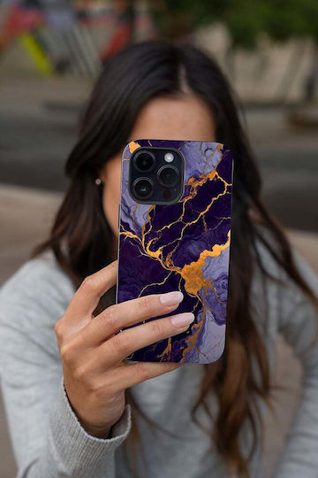 Sonique Marble Case for Apple iPhone 13 Pro Purple