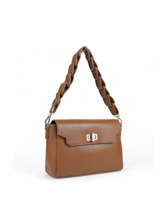 Passaggio Leather Leather Women's Bag Shoulder Tabac Brown