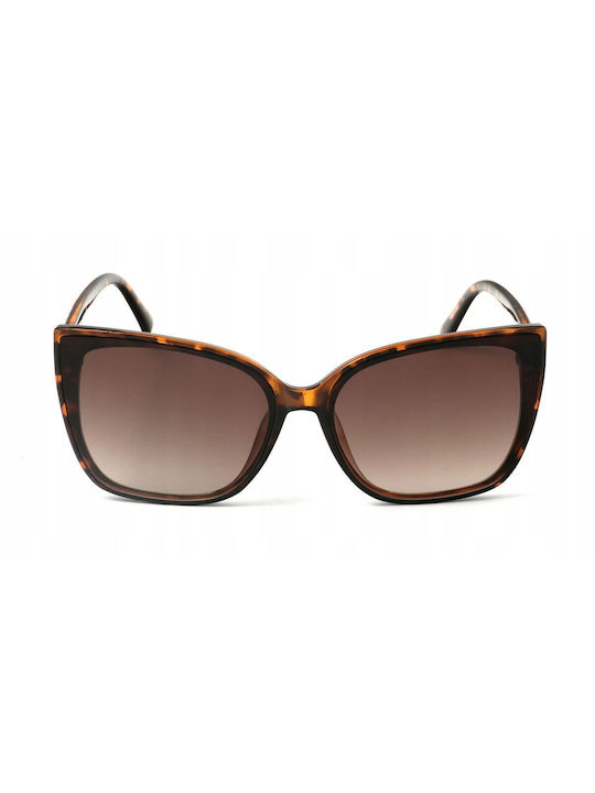 Guess Women's Sunglasses with Brown Tartaruga Plastic Frame and Brown Gradient Lens GF0412/52F