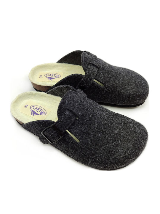 Anatomical Leather Women's Slippers Black
