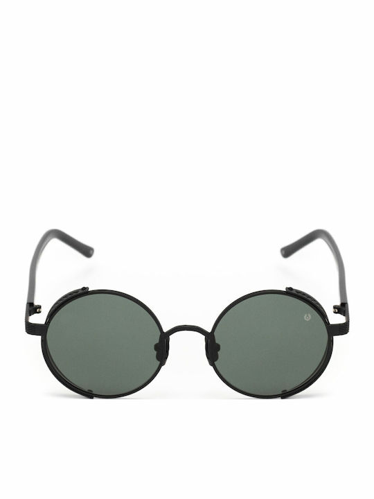 Belstaff Unisex Γυαλιά Ηλίου με Μαύρο Μεταλλικό Σκελετό και Μαύρο Φακό