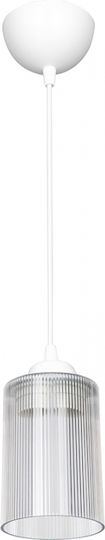 GloboStar Torus Pendant Light White Bell with Socket E27 10x10x77cm