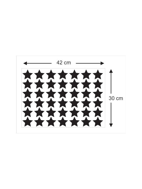 Mini Set Wall Stickers Magenta Stars
