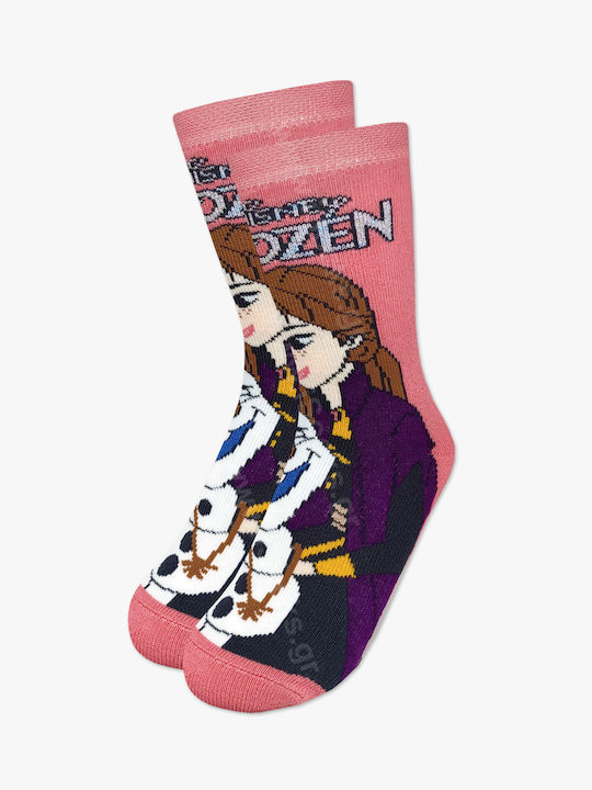 Disney Kids' Socks Non-Slip Pink