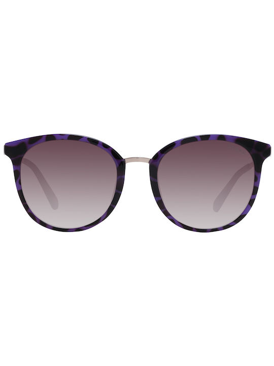 Guess Sunglasses with Purple Tartaruga Frame and Brown Gradient Lenses GU5212 83F