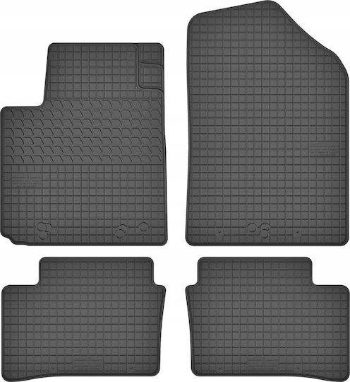 Carner Σετ Μπροστινά και Πίσω Πατάκια 4τμχ για Kia Picanto Hyundai i10 2011-2018 Μαύρα