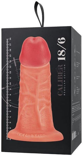Softline Dildo Realistic Cu Ventuză Flesh 18cm