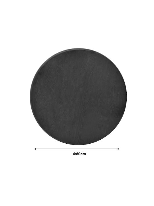 Pakketo Bello Rund Tischoberfläche aus Spanplatte Wenge 60x60x2.5cm 310-000040 1Stück