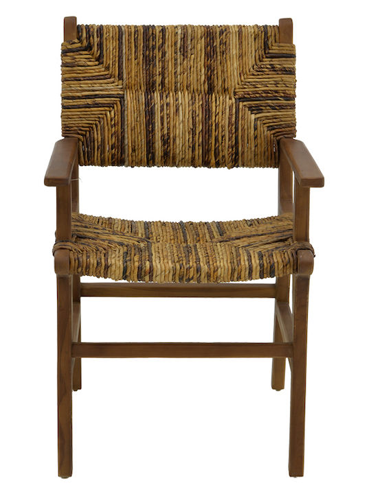 Scaun de Exterior din Lemn Refane Teak Natural 55x60x85cm