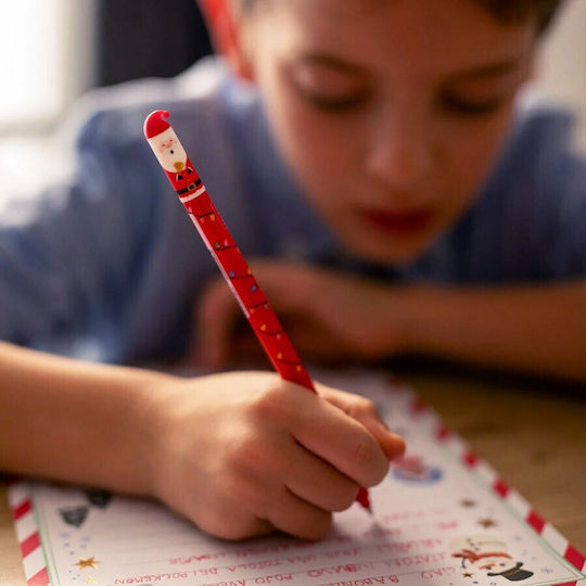 Legami Milano Erasable Pen Gel 0.7mm Red 3pcs Naughty or Nice Santa's Village (Limited Edition)