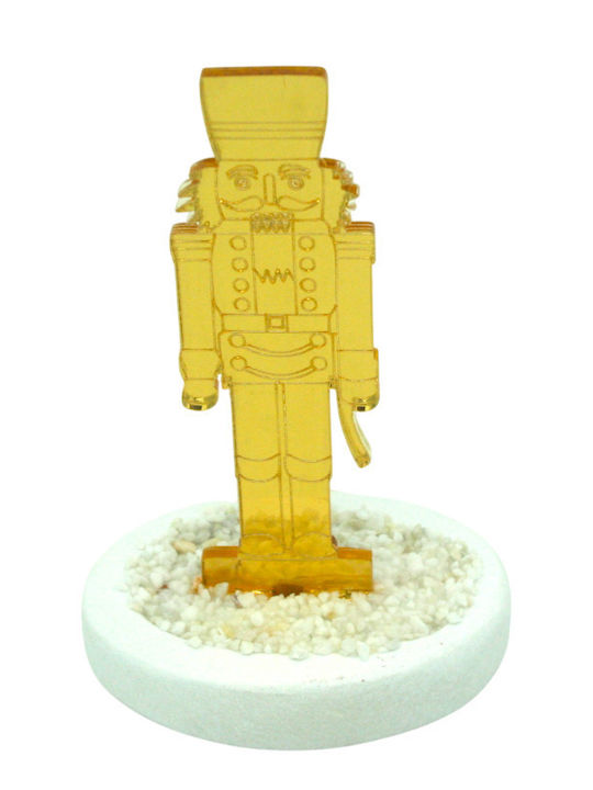 Makwedding Nutcracker de Crăciun Auriu Înălțime 10cm.