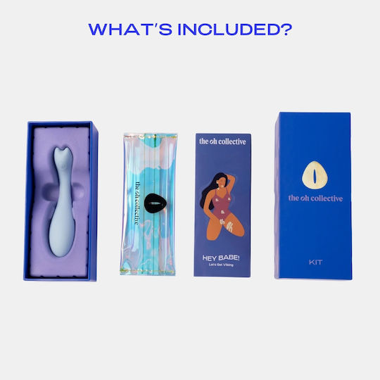 The Oh Collective Kit Клитор Вибратор 14см Clear Sky Blue