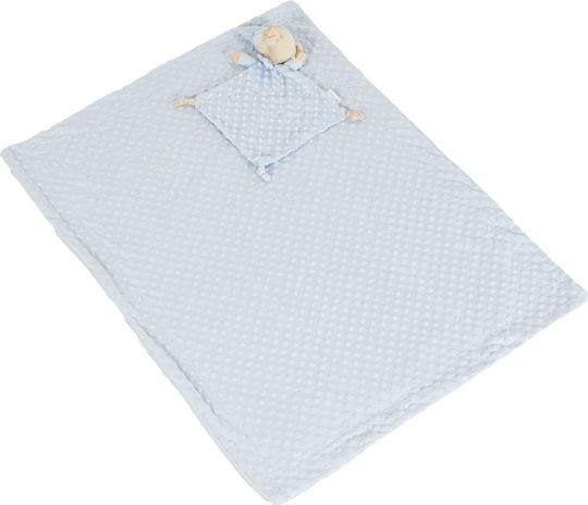 Cangaroo Pătură Pepinieră Swaddling pături Gift Set Albastru & Comfort Blanket Bennie Blue 75x100cm 2buc