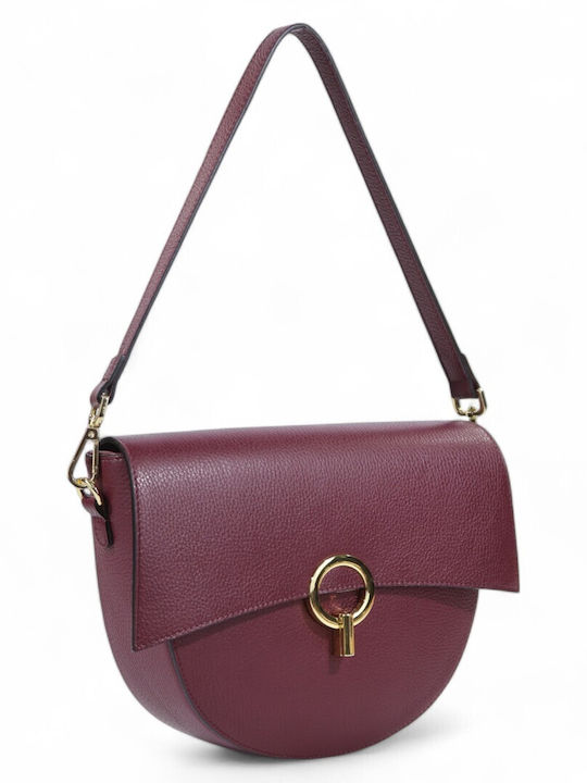 Passaggio Leather Leather Women's Bag Shoulder Burgundy