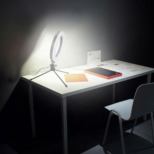 Aptel Light fixture Ring Light 16cm 3200 - 5800K with Desktop Tripod