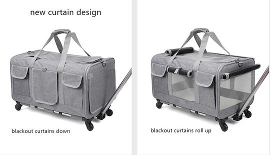 Pets Dog/Cat Carrying Pink Trolley L60xW39xH44cm