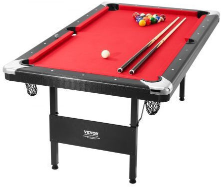 Vevor Τραπέζι Μπιλιάρδου Αμερικάνικο Μ192xΠ109xΥ81cm