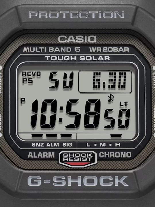 Casio G-Shock Ρολόι Solar με Καουτσούκ Λουράκι Casio G-Shock Ρολόι Solar με Καουτσούκ Λουράκι