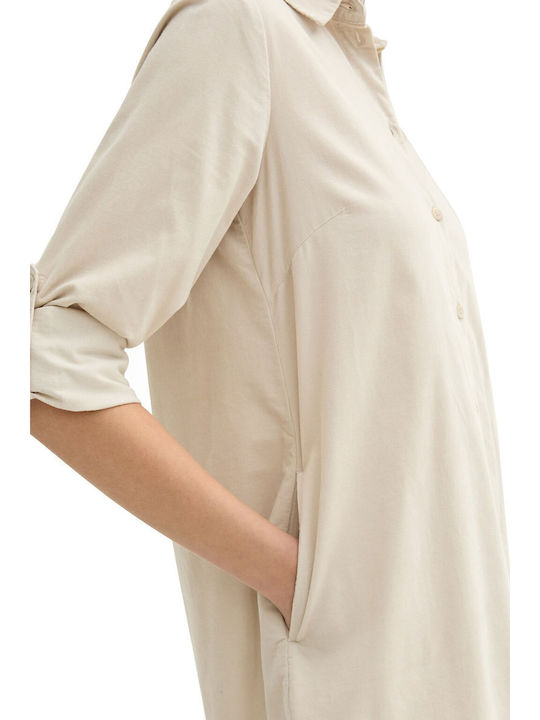 Seam Dress Dusty Beige