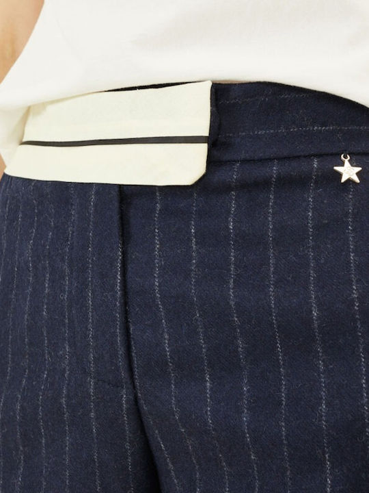 Damen Stoff Hose Blue