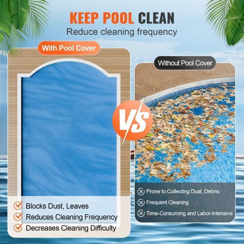 Vevor Solar Pool Cover 853.44x426.72cm 1pcs