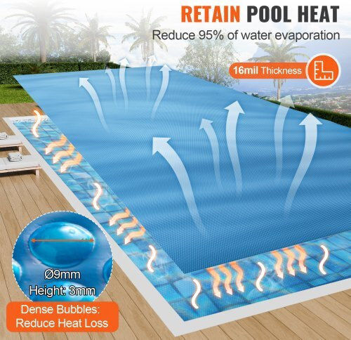 Vevor Solar Pool Cover 853.44x426.72cm 1pcs