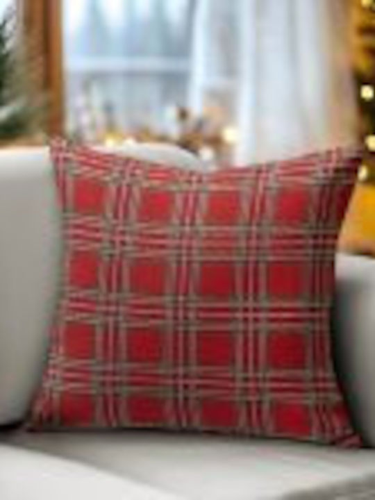 Beauty Home Christmas Decorative Pillowcase Red 45x45pcs