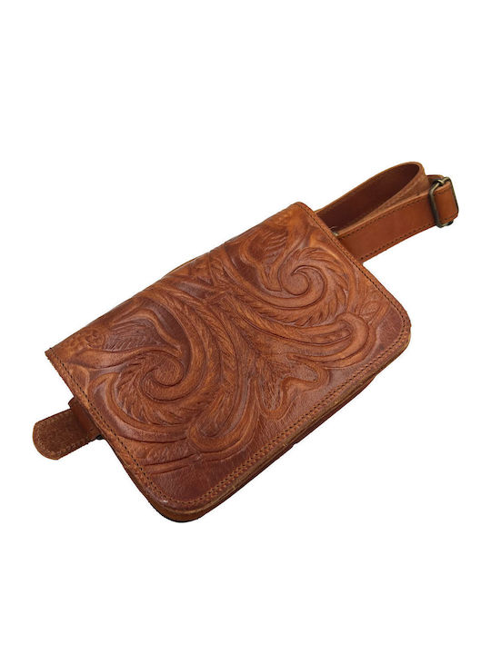 Leather Waist Bag Brown