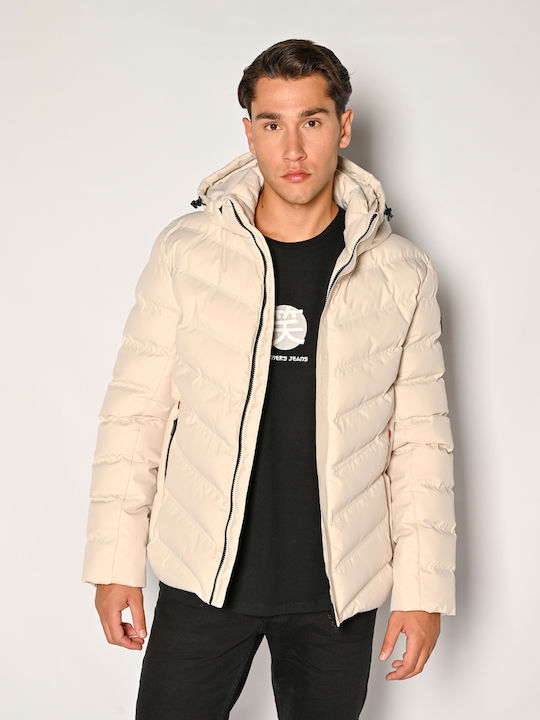 Brokers Jeans Jacket Puffer Ecru