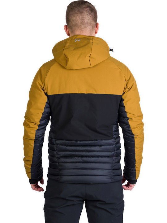 Geacă Softshell Iarna Waterproof Cu Protecție Împotriva Vântului Mustard-Negru