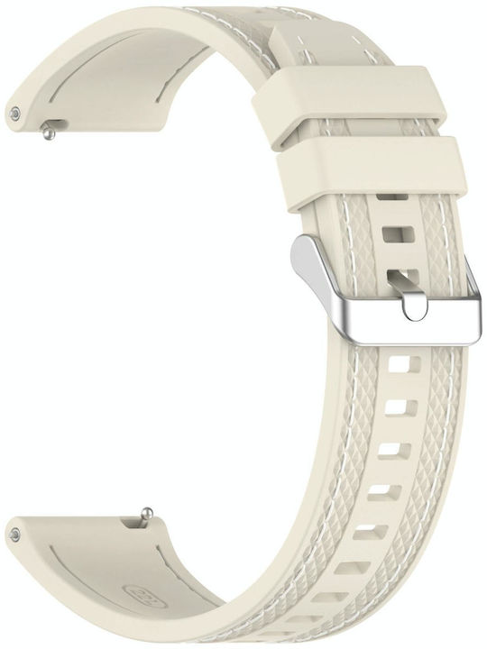 Rubber Strap Beige 22mm