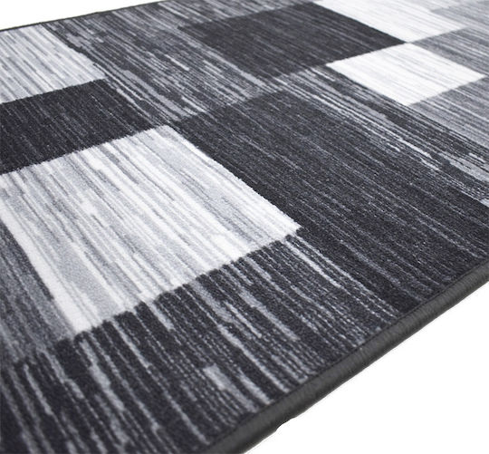 Sakalidis Luxe 2191-6 Rutschfestes Rechteckiges Wohnzimmer Teppich Grau (Preis pro Meter)
