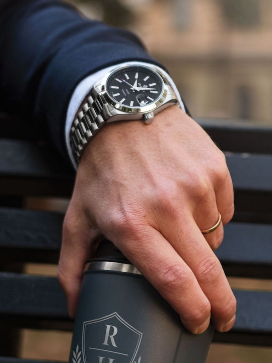 Gant Eastham Ανδρικό Ρολόι 42mm Μπαταρίας με Ασημί Μεταλλικό Μπρασελέ