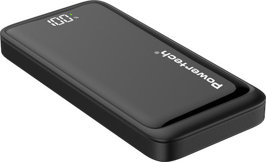 Powertech PT-1326 Power Bank 10000mAh 22.5W με 2 Θύρες USB-A και Θύρα USB-C Power Delivery / Quick Charge 3.0 Μαύρο