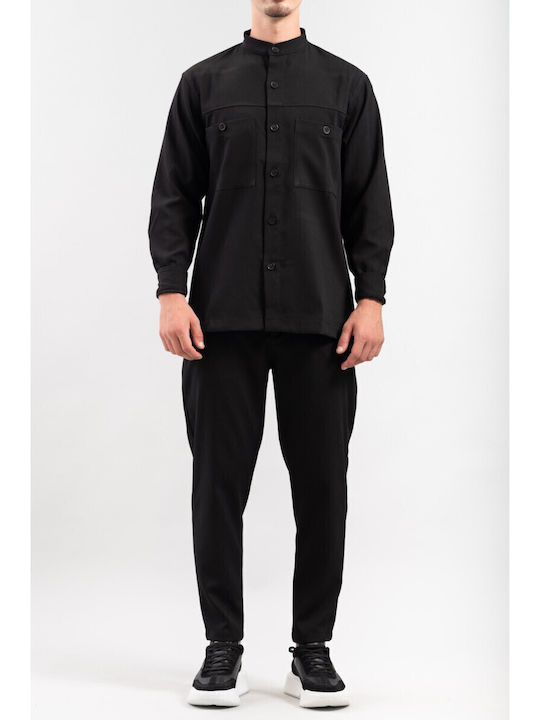 Μακρυμάνικo Overshirt Black 300-2425-TORINO