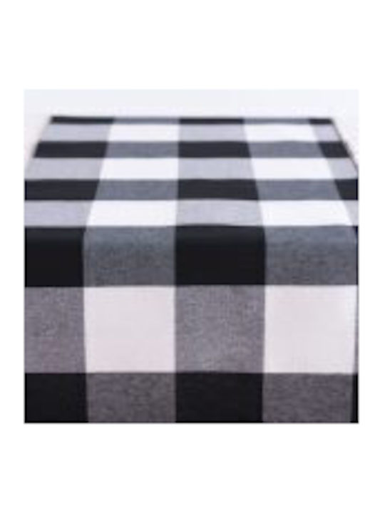 Large Checkered Black and White Runner 34 Cm X 1.5 M Beauty Home