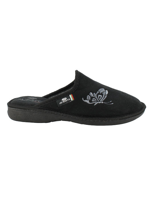 Spesita Winter Women's Slippers in Black color